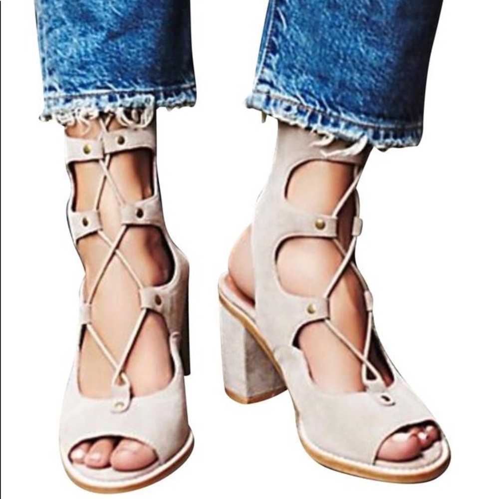 Jeffrey Campbell for Free People suede sandals